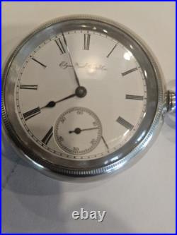 18SZ-Elgin Pocket Watch-+ Fob in DisplayCase, Serviced-15J, Runs Great-1894