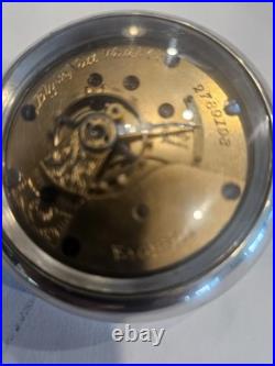 18SZ-Elgin Pocket Watch-+ Fob in DisplayCase, Serviced-15J, Runs Great-1894