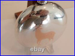 18SZ Elgin Pocket Watch-Serviced-15J- Coin Silver Case, Deer On Back -New Glass