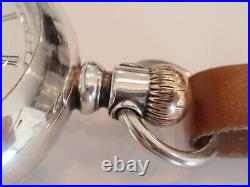 18SZ Elgin Pocket Watch-Serviced-15J- Coin Silver Case, Deer On Back -New Glass