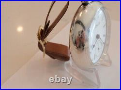 18SZ Elgin Pocket Watch-Serviced-15J- Coin Silver Case, Deer On Back -New Glass