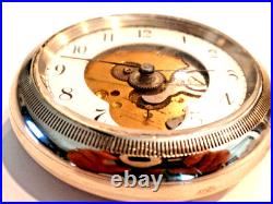 18SZ-Elgin Pocket Watch-with a cut-away Dial, Serviced-7J, Runs Great-1906