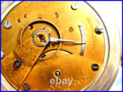 18SZ-Elgin Pocket Watch-with a cut-away Dial, Serviced-7J, Runs Great-1906