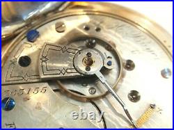 18SZ Hampden Pocket Watch in Gold Filled Hunters Case -15J Serviced, Runs Good