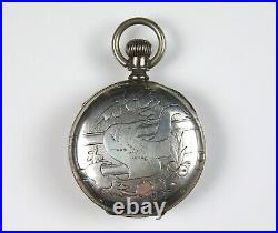 18S American Watch Company Coin Silver Pocket Watch Case 1043