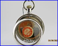 18S Crescent W. C. Co, Century, antique pocket watch case with swing ring (H59)