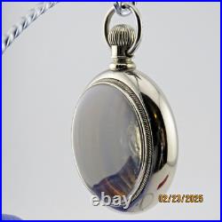 18S, F. Mink (Keystone W. C. Co), with Cowboy. Antique pocket watch case (GS-13)