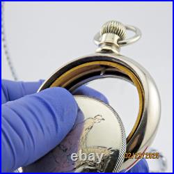 18S, F. Mink (Keystone W. C. Co), with Cowboy. Antique pocket watch case (GS-13)
