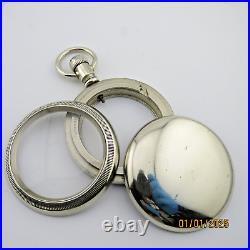 18S Illinois W. C. Co, 3 pcs, Monster, antique pocket watch case. (SD27)