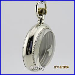18S Keystone W. C. Co. Antique pocket watch case, withengraved train (PC15)