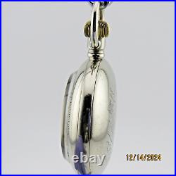 18S Keystone W. C. Co. Antique pocket watch case, withengraved train (PC15)