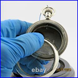 18S Philadelphia, 100% hand engraved train, antique pocket watch case (Y9)