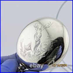 18S Philadelphia, Engraved deer, antique pocket watch case Ca. 1890 (PC13)