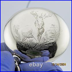 18S Philadelphia, Engraved deer, antique pocket watch case Ca. 1890 (PC13)