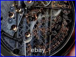 18 Size High End Railroad Display Case Pocket Watch Hamilton 940. Working