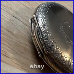 18 Size Hinged YGF Stem Or Lever Set Coin Edge Pocket Watch Case
