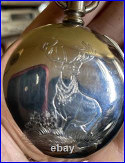 18 Size Silveroid Pocket Watch Case Beautiful