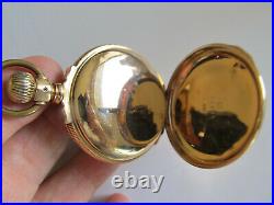 18 Size Waltham Appelton Tracy In Waltham 14 K Gold Box Hinge Pocket Watch Case