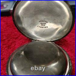 18 size Coin Silver Case Elgin N. W. Co. 15 jewel Nice Antique