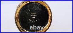 18k Gold Hunting Case Pocket Watch Elgin 17J Fabulous Decorated Heavy Case 6s