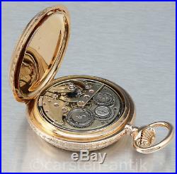 18k Gold Renaissance case Grande Sonnerie ¼ repeater 1870 Lattes Pocket watch