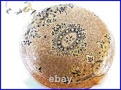 18k Solid Gold, 6 size Hunter Case Swiss Pocket Watch late 1800s