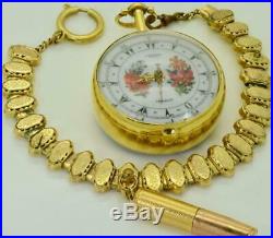 18k gold plated Verge Fusee Demonstrator case George Prior watch. Ottoman c1780