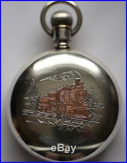 18s 21 Jewel Hamilton 940 Railroad Montgomery Dial Silver RR. Case Fine ++