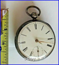 18s Charles Johnstone, Liverpool, Fusee Pocket Watch, pre-1900, Sterling OF Case