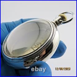 18s Crescent WCCo. Pocket watch case withswing ring, Rose gold inlaid Eagle (Z29)