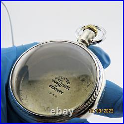 18s Crescent WCCo. Pocket watch case withswing ring, Rose gold inlaid Eagle (Z29)