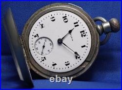 18s Elgin 15 Jewel Grade 317 Pocket Watch, Dueber Silverine Case, Running
