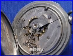 18s Elgin 15 Jewel Grade 317 Pocket Watch, Dueber Silverine Case, Running