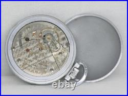 18s Hamilton 21 Jewel Railroad Grade 940 Chromium Cased Pocket Watch, Running