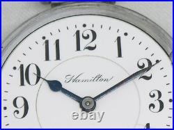 18s Hamilton 21 Jewel Railroad Grade 940 Chromium Cased Pocket Watch, Running