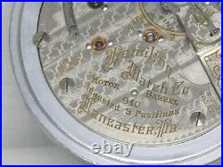 18s Hamilton 21 Jewel Railroad Grade 940 Chromium Cased Pocket Watch, Running