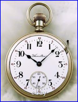 18s Hamilton Model 940 Railroad 21 Jewels Salesman Case Pocket Watch. Beauty