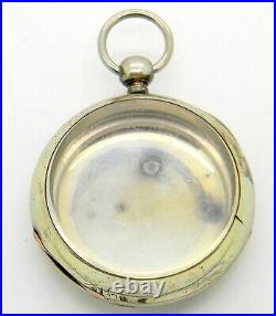 18s Key Wind Watch Case 3oz Warranted Coin Silver Open Face Pocket Watch Case