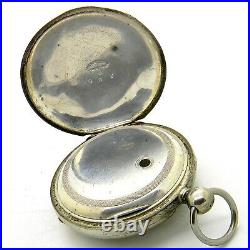 18s Key Wind Watch Case 3oz Warranted Coin Silver Open Face Pocket Watch Case