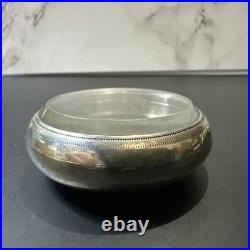 18s Rare Vintage Waltham Railroad Pocket Watch Case With Rose Gold Train Inlay