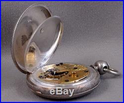 18s Waltham 15j Appleton, Tracy/1857 Pocket Watch #327453-1868, Sterling Case HC