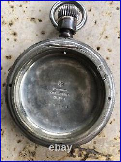 18s Waltham AW Co 3.5 Oz Coin Silver Swingout Antique Pocket Watch Case