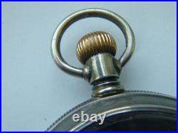 18s open-face Sears Roebuck sterling silver pocket watch CASE 55.0 grams