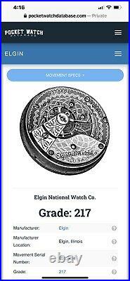 1900 Elgin 18S Model 4 15j Hunting Pocket Watch Gold-Filled Case Works