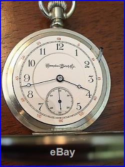 1900 Hampden 23 Jewel New Railway RR Pocket Watch DUEBER Railway Case Original