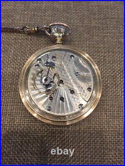 1900 North American Railway Hampden Watch Co. 21J 18S Gold Filled Case and Chain