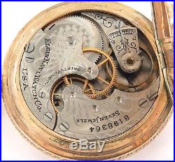 1900 Stunning Case Elgin 6s 7j Pocket Watch