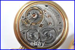 1900 Waltham Crescent St 18s 21J OF RR Pocket Watch withFahys 20YR Case lot. Wd