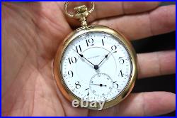 1900 Waltham Crescent St 18s 21J OF RR Pocket Watch withFahys 20YR Case lot. Wd