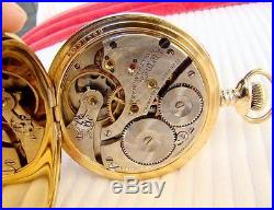 1900 Waltham Pocket Watch 17 Jewels in 14k GOLD FILLED Hunter Case SIZE 16 Runs